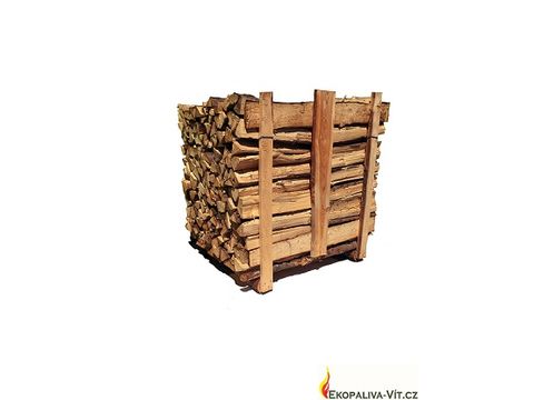 Palivové dřevo měkké - štípaná polínka 45 cm v paletách